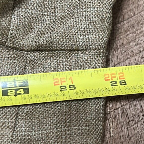 Hart Schaffner Marx Men’s Sport Coat 46R USA Made  Tan Imported Fabric Blazer - Picture 4 of 6